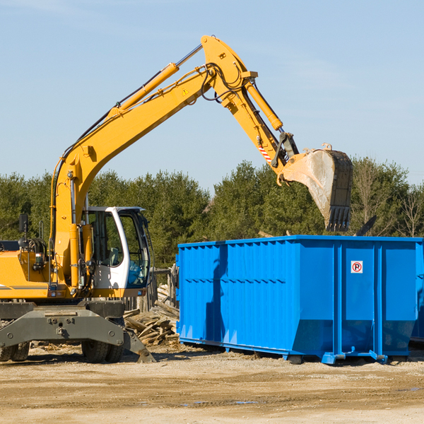 are there any restrictions on where a residential dumpster can be placed in Carrollwood